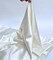 Cream Stretch Charmeuse Satin Fabric by the Yard, 58" Wide Silky Lightweight Satin for Bridesmaid Dresses, Gowns, Lingerie